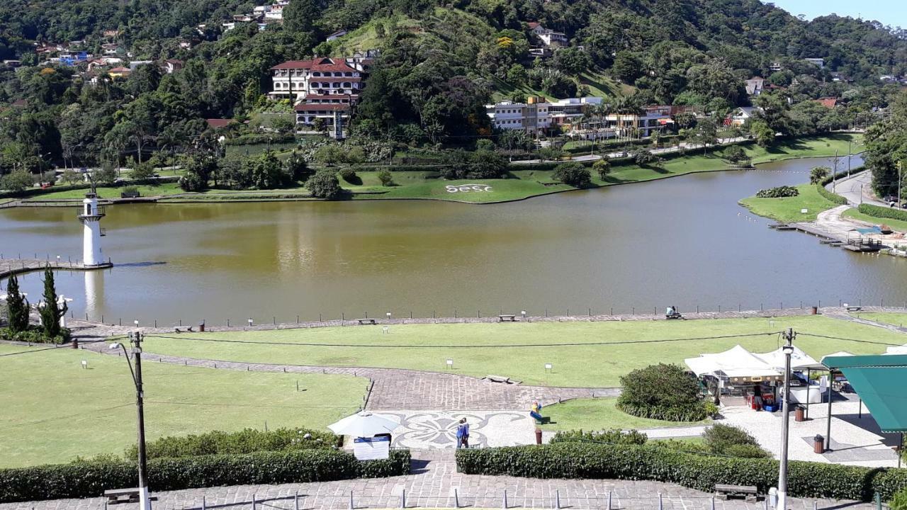 Palacio Quitandinha Espetacular Apartamento Com Vista Para O Lago Петрополис Экстерьер фото
